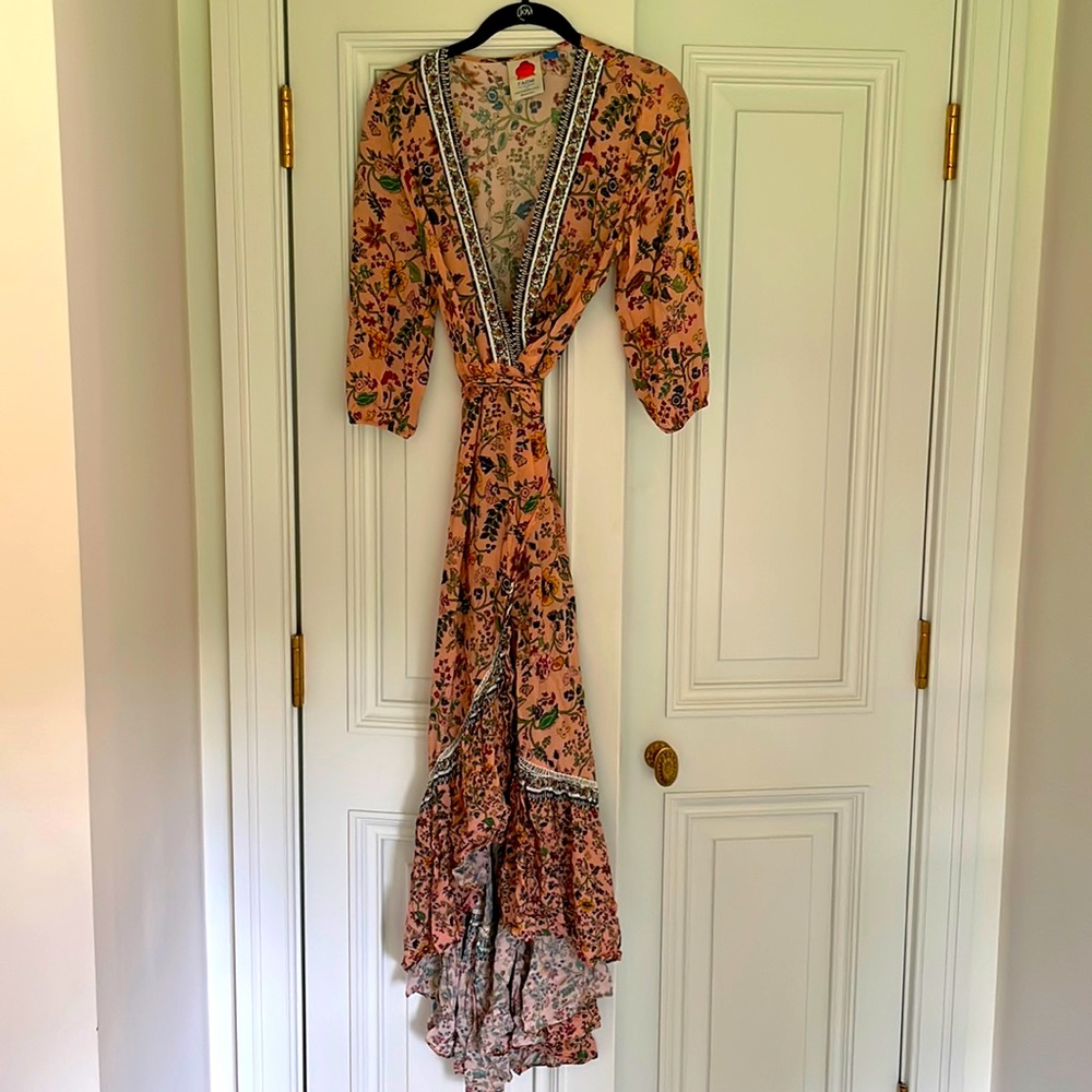 Only worn twice- Farm Rio Wrap Dress